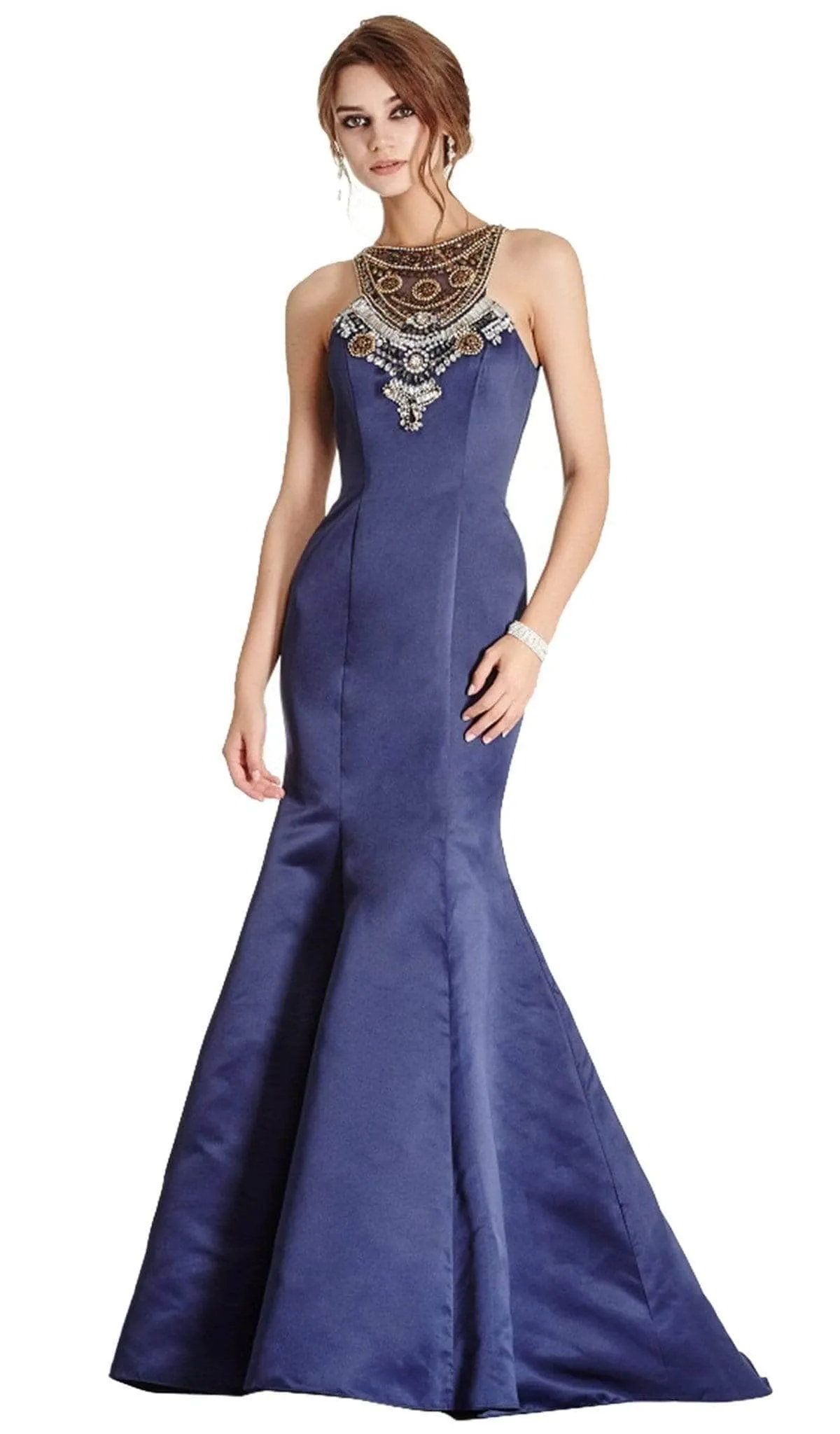 Aspeed Design - Sleeveless Halter Neck Gown