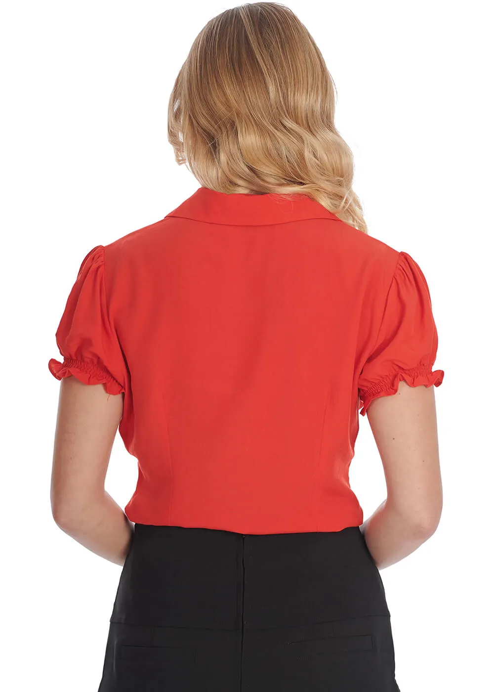 Banned Betsy Bloom 40's Blouse Red