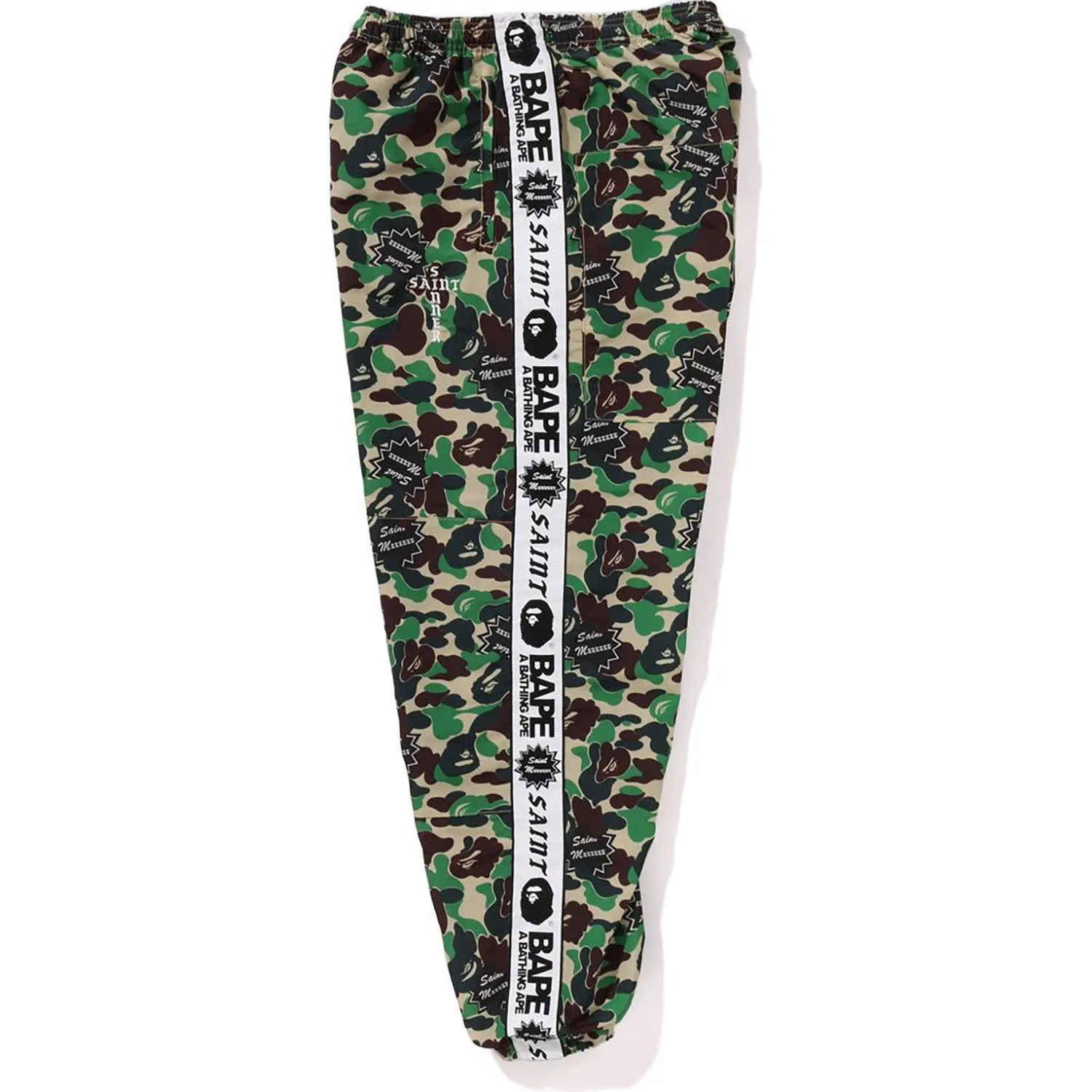 BAPE X SAINT MXXXXXX ABC CAMO TRACK PANTS MENS