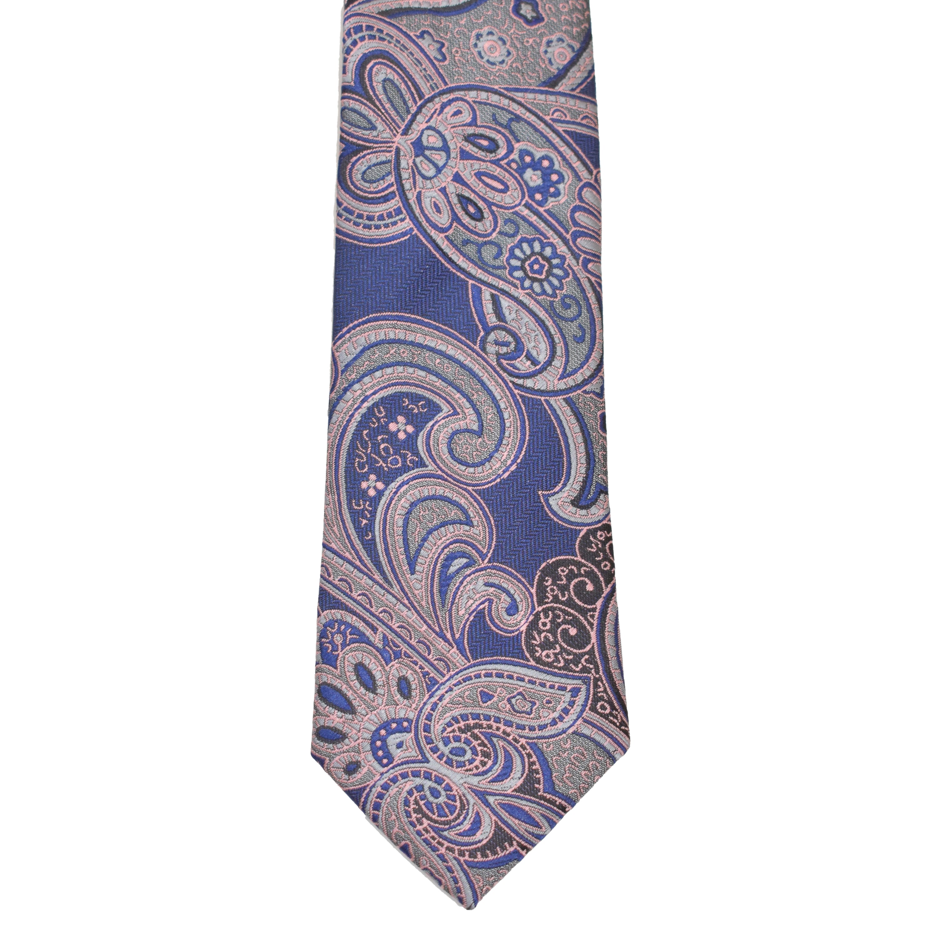 Boys Neck Tie - Dusty Pink Paisley