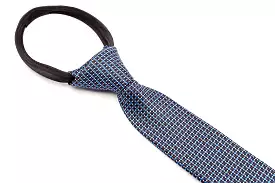 Boys Ties - Black and Blue Checks