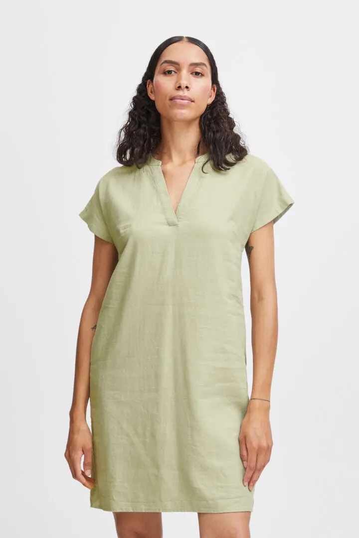 b.young Falakka V-Neck Dress Tea