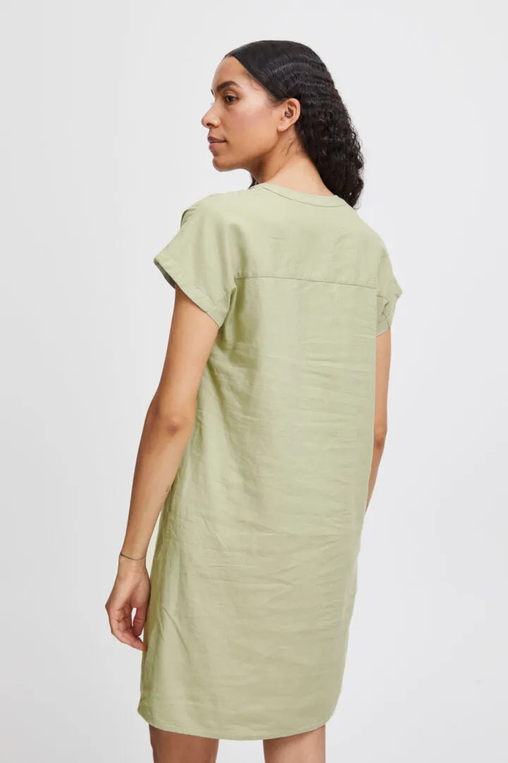 b.young Falakka V-Neck Dress Tea