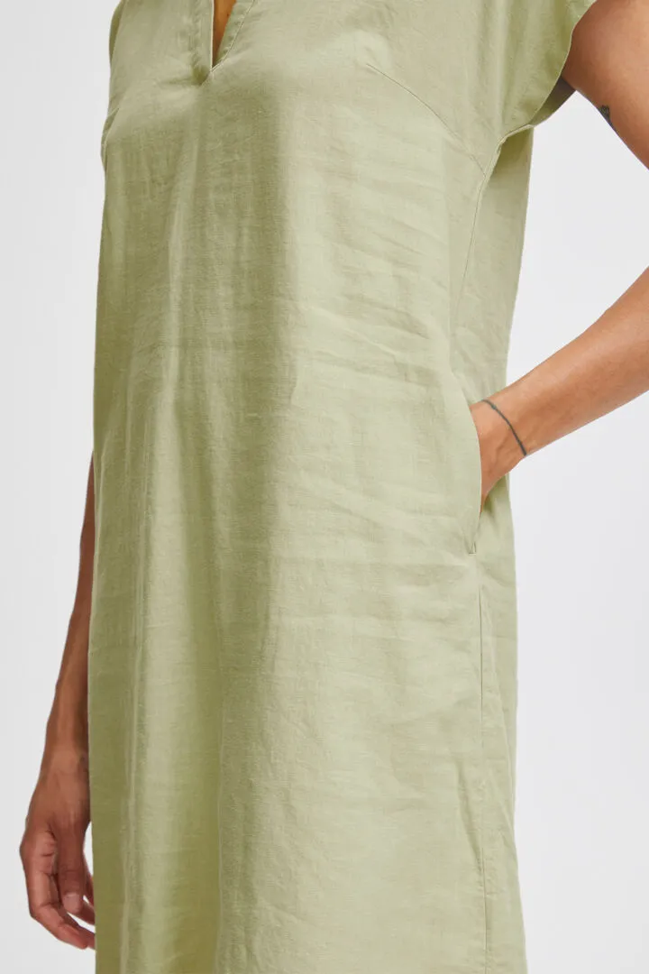 b.young Falakka V-Neck Dress Tea