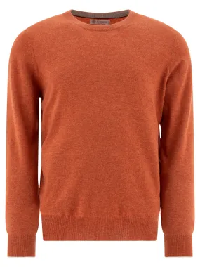 Cashmere Sweater Knitwear Orange