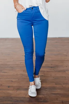 Celebrity Pink Ankle Skinny Jeans- Royal Blue