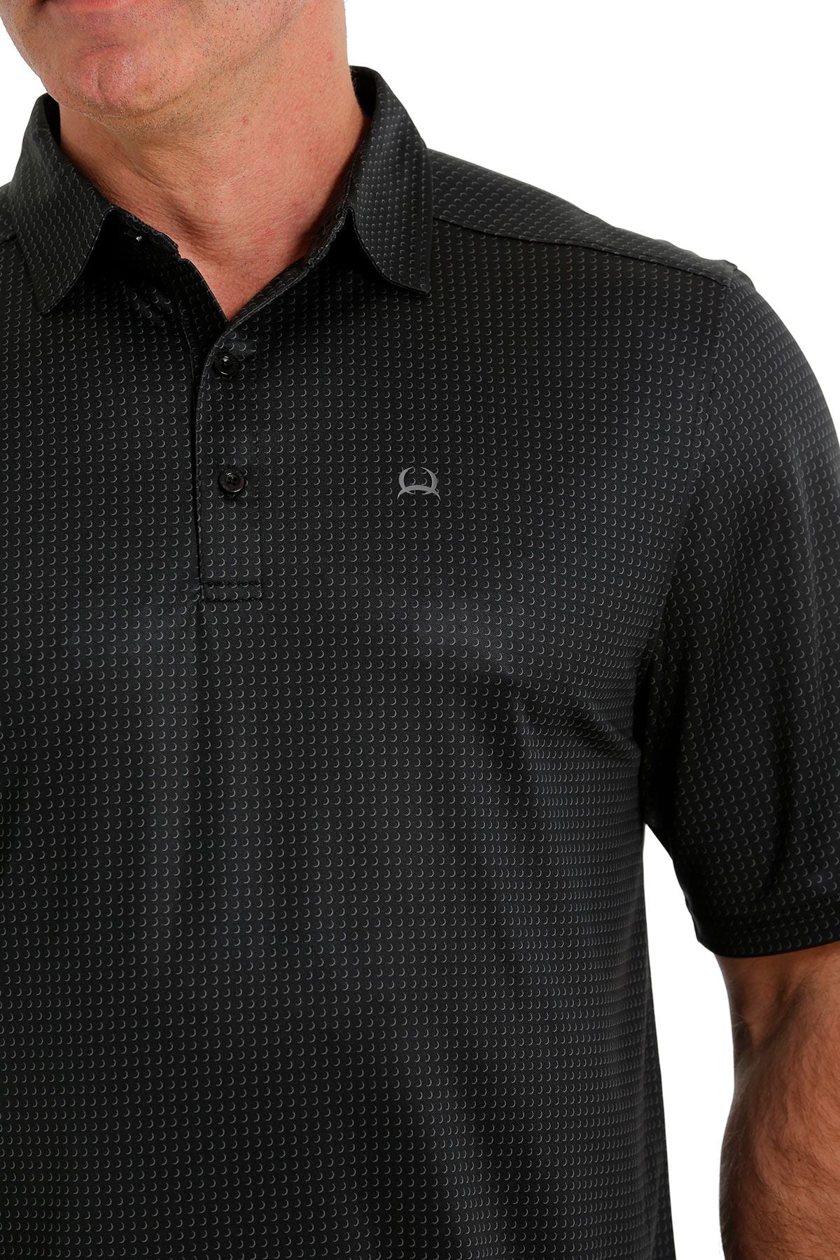 'Cinch' Men's Arenaflex Polo - Black