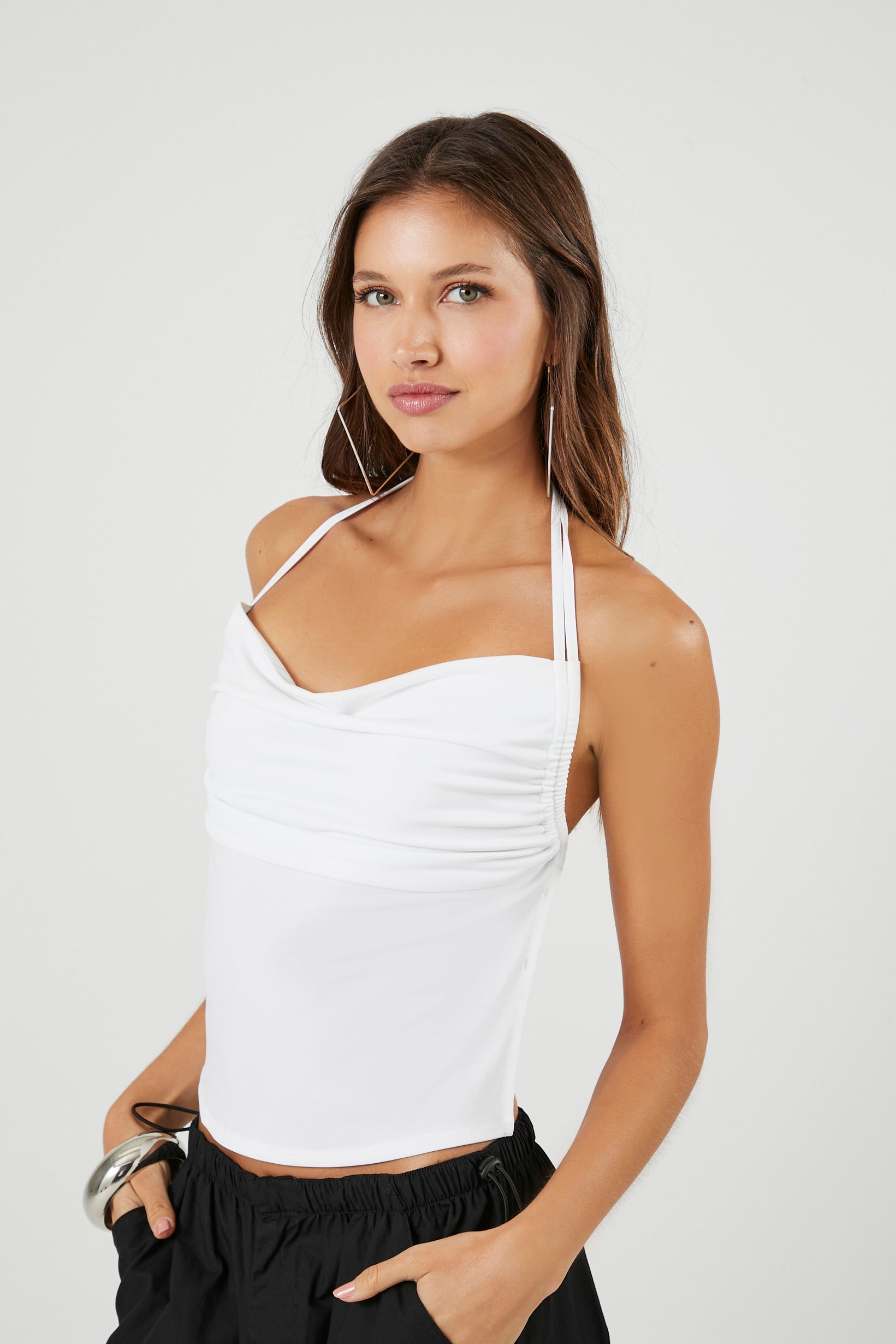 Cowl Halter Top