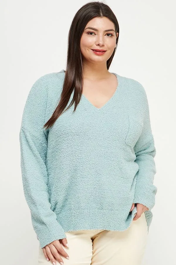 Cozy Cloud V-Neck Sweater