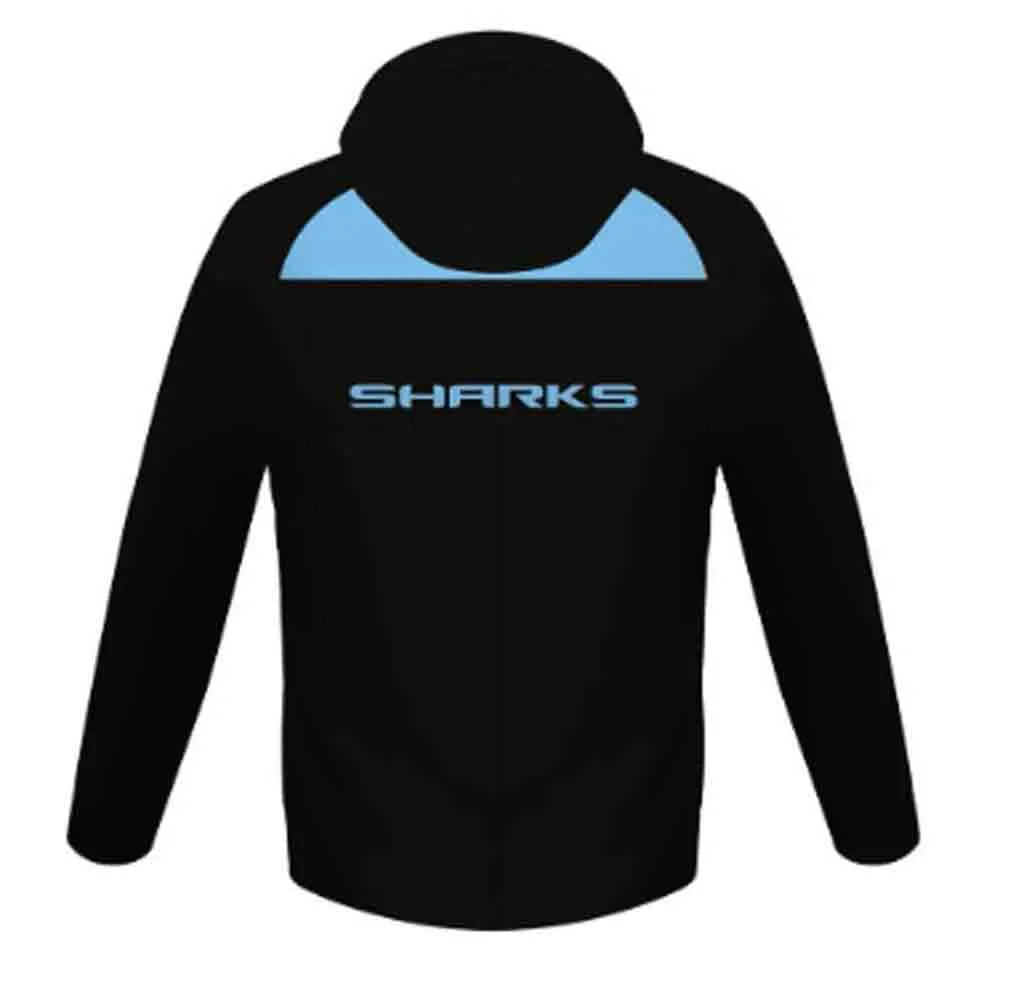 Cronulla Sharks 2024 Wet Weather Jacket Adult