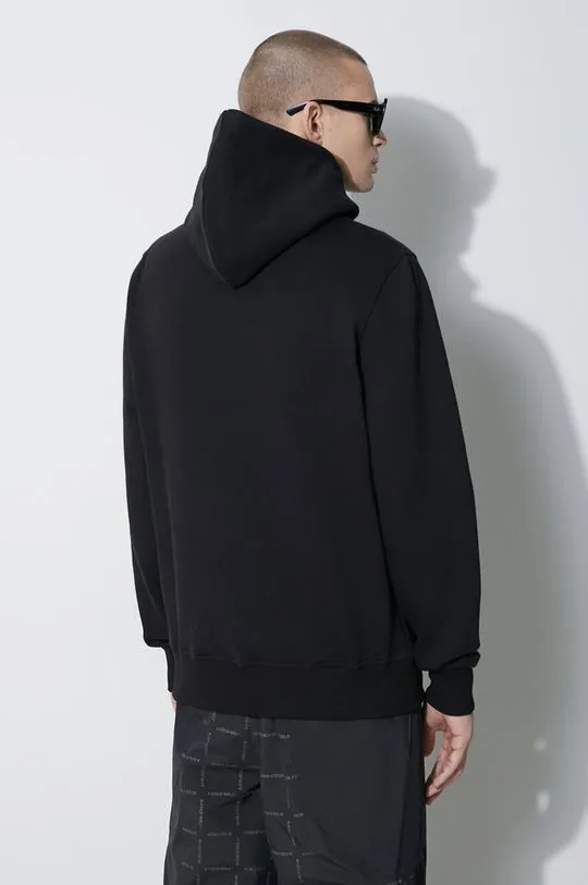 Daily Paper cotton sweatshirt Alias Hood - New men's black color 2021109