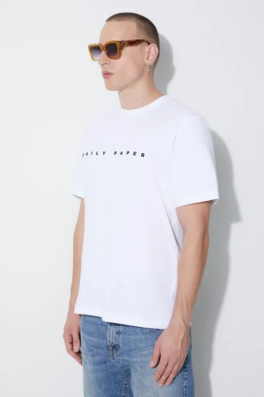 Daily Paper cotton t-shirt Alias Tee men’s white color 2021183