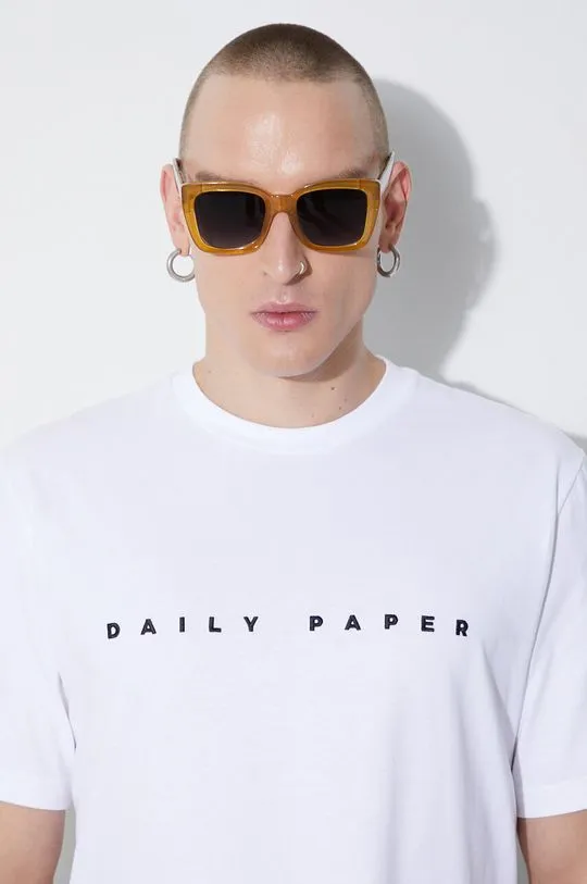 Daily Paper cotton t-shirt Alias Tee men’s white color 2021183