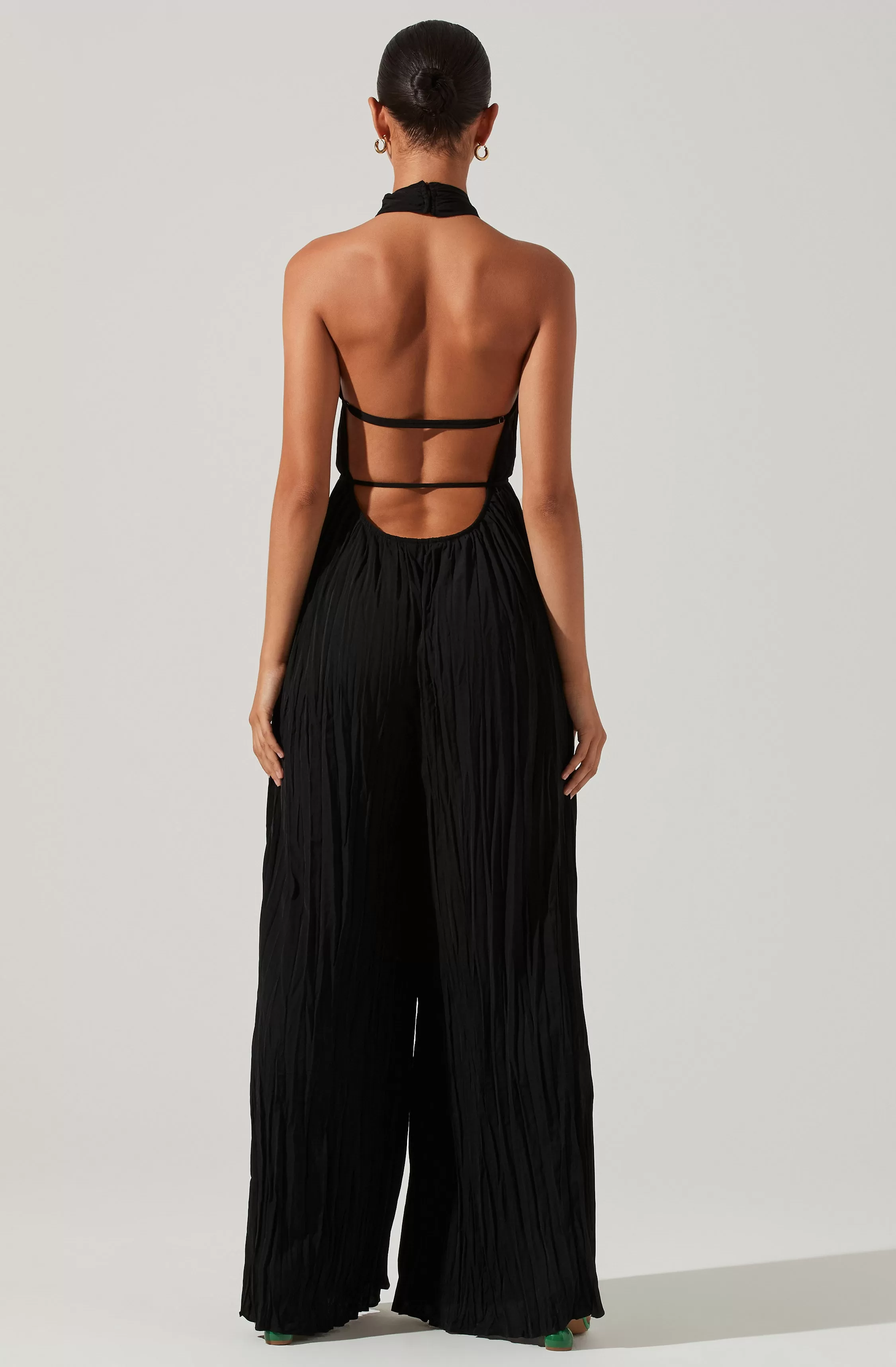 Damia Halter Wide Leg Jumpsuit