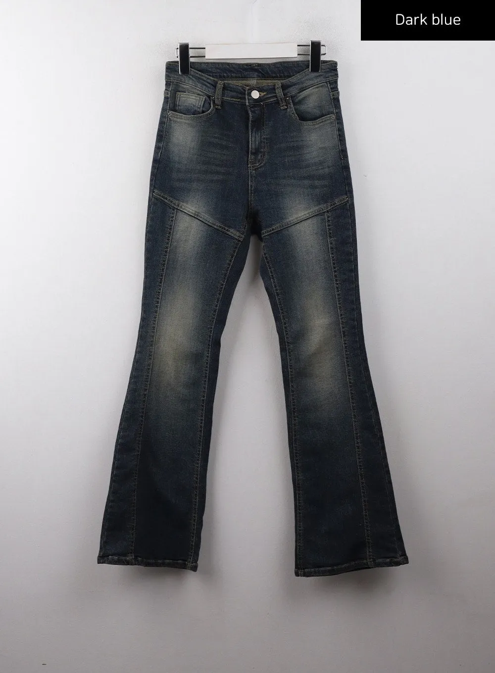 Denim Middle Waist Flared Jeans CJ405