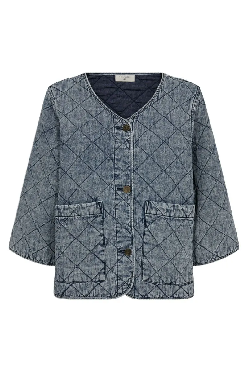 Dessa Jacket 204227 | Vintage Blue Denim | Jakke fra Freequent