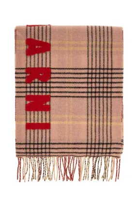 double check wool scarf in 8 SCMC0119Y0 UAW035 ANTIQUE ROSE