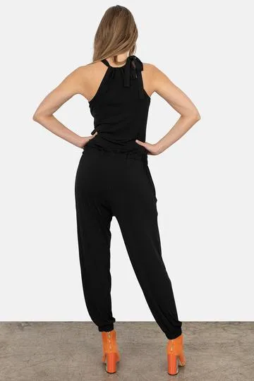 Eva Varro Neck Tie Jumpsuit