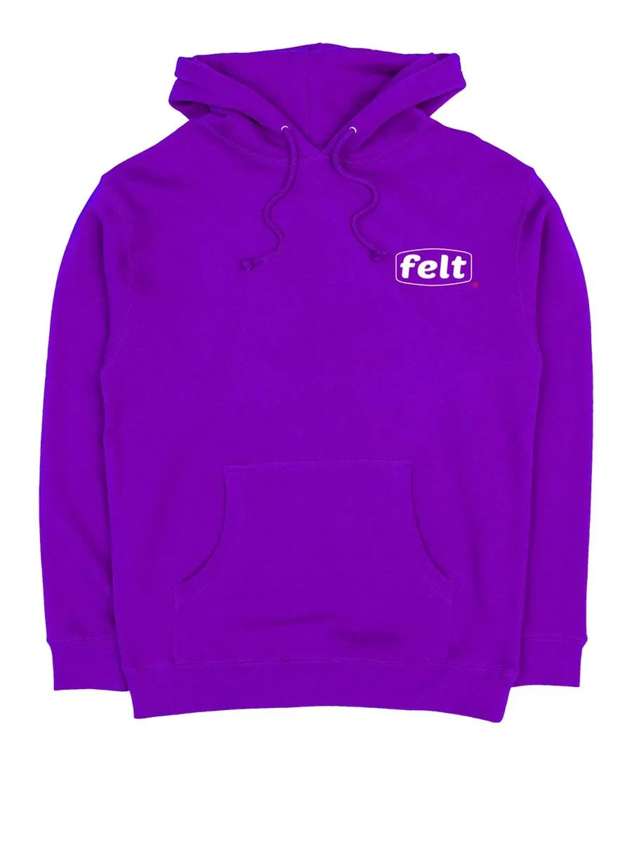 Felt Work Logo Hoody - Purple