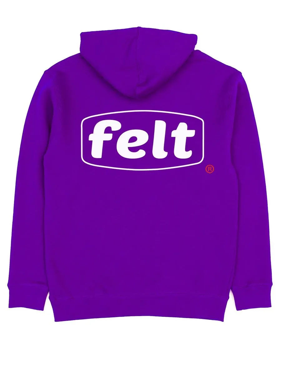 Felt Work Logo Hoody - Purple