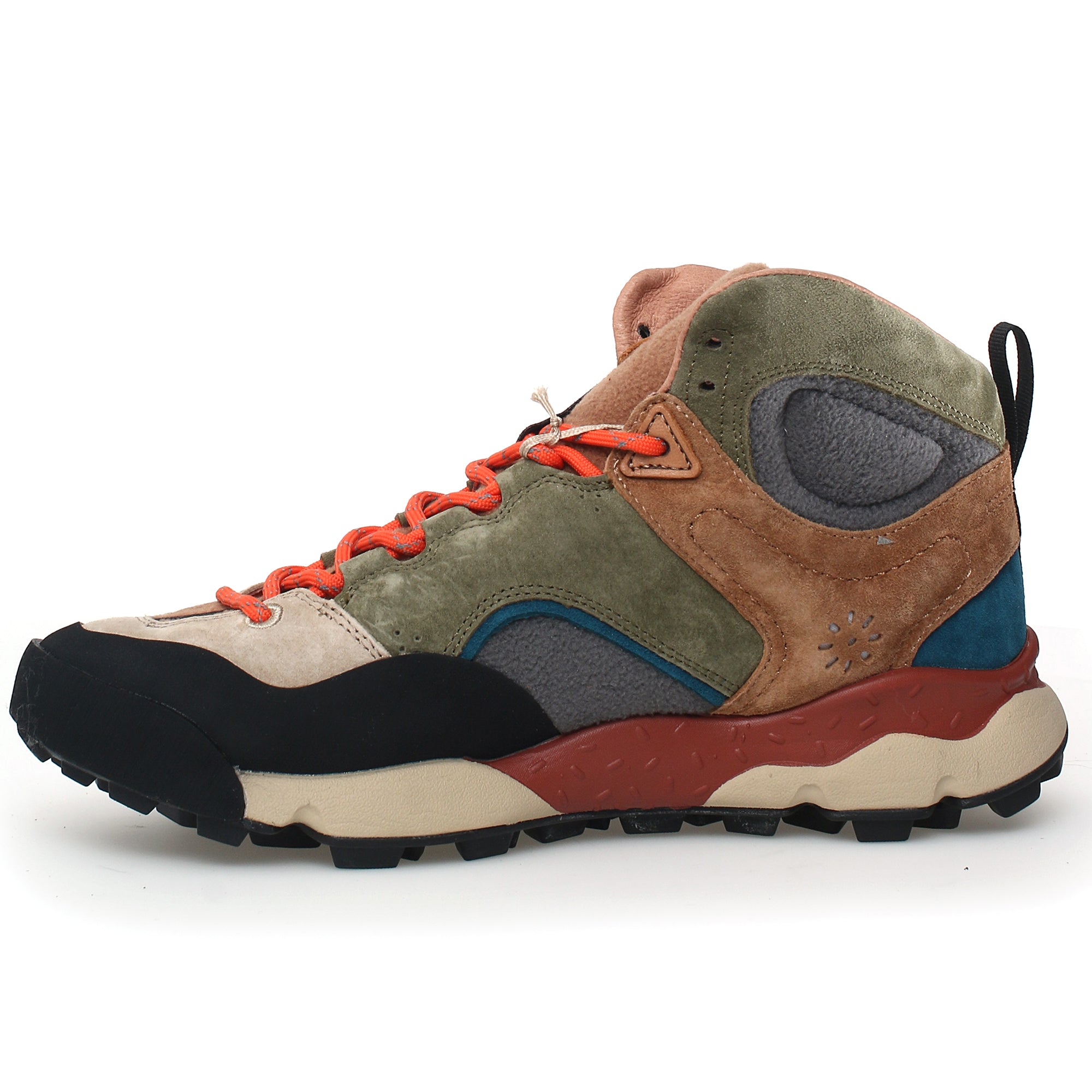 Flower Mountain Back Country Mid Waterproof Trainers - Beige / Military