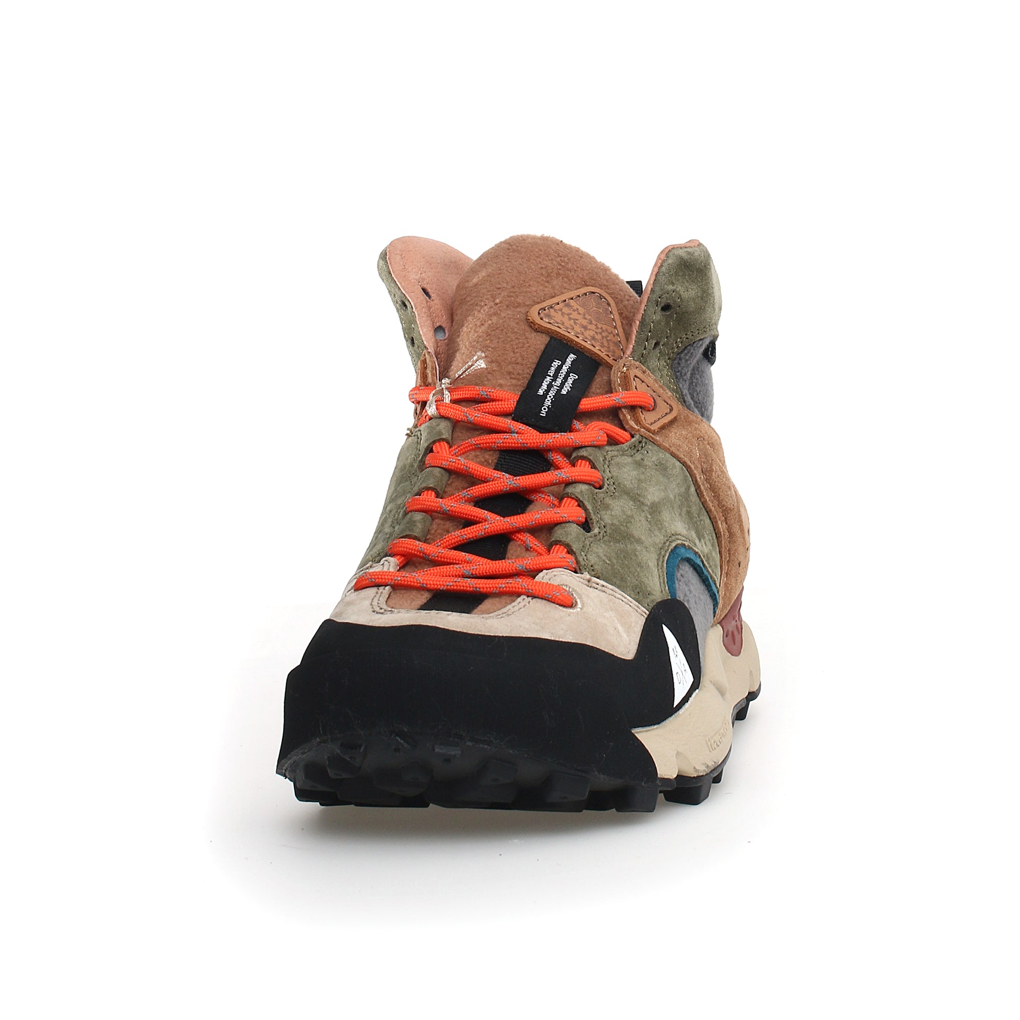 Flower Mountain Back Country Mid Waterproof Trainers - Beige / Military