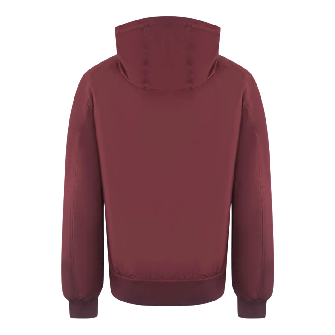 Fred Perry Oxblood Burgundy Hooded Brentham Jacket