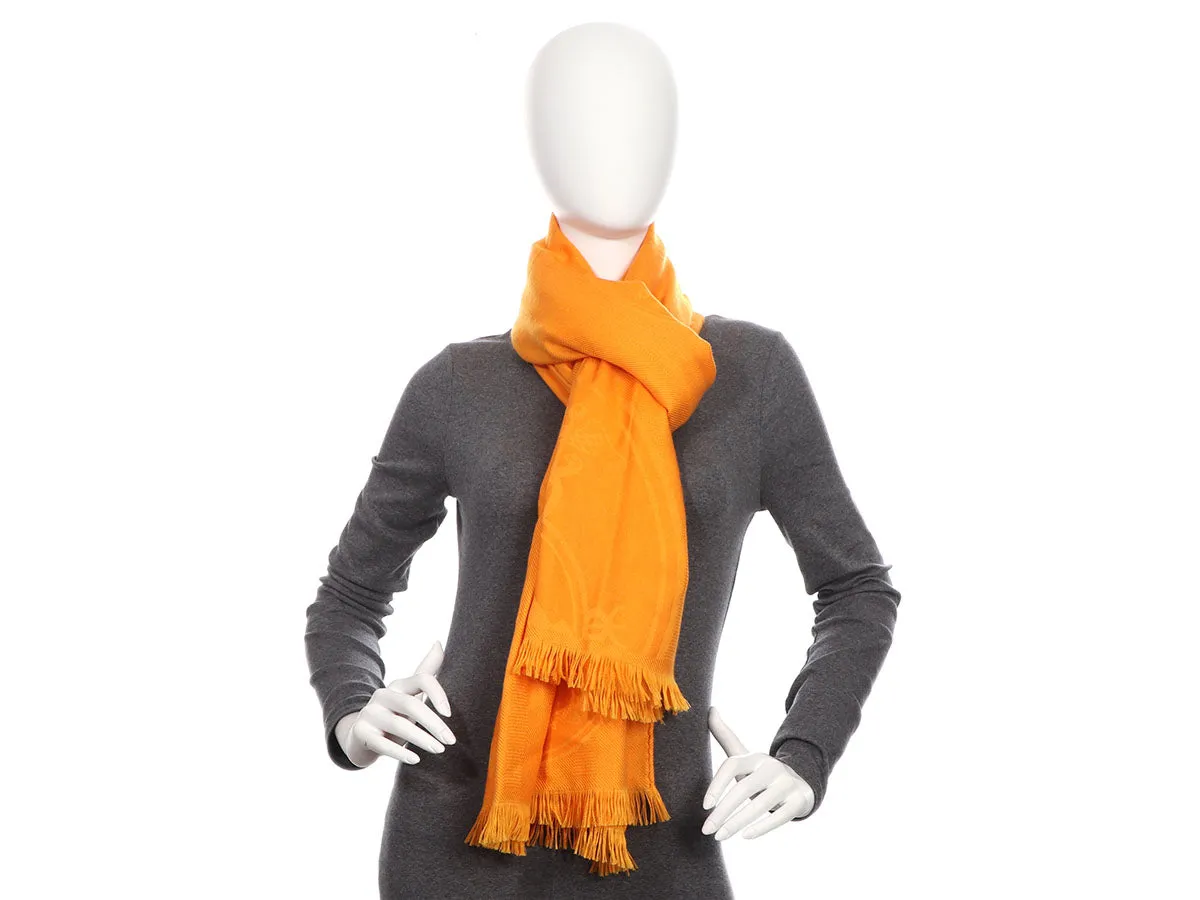 Hermès New-Libris Cashmere Silk Stole