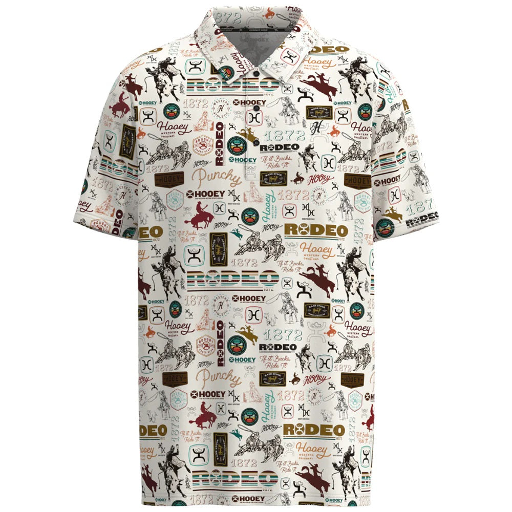 'Hooey' Men's The Weekender Polo - Cream