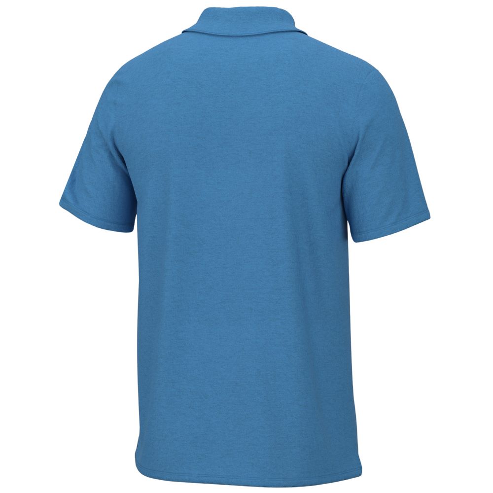 'Huk' Men's Waypoint Polo - Azure Blue