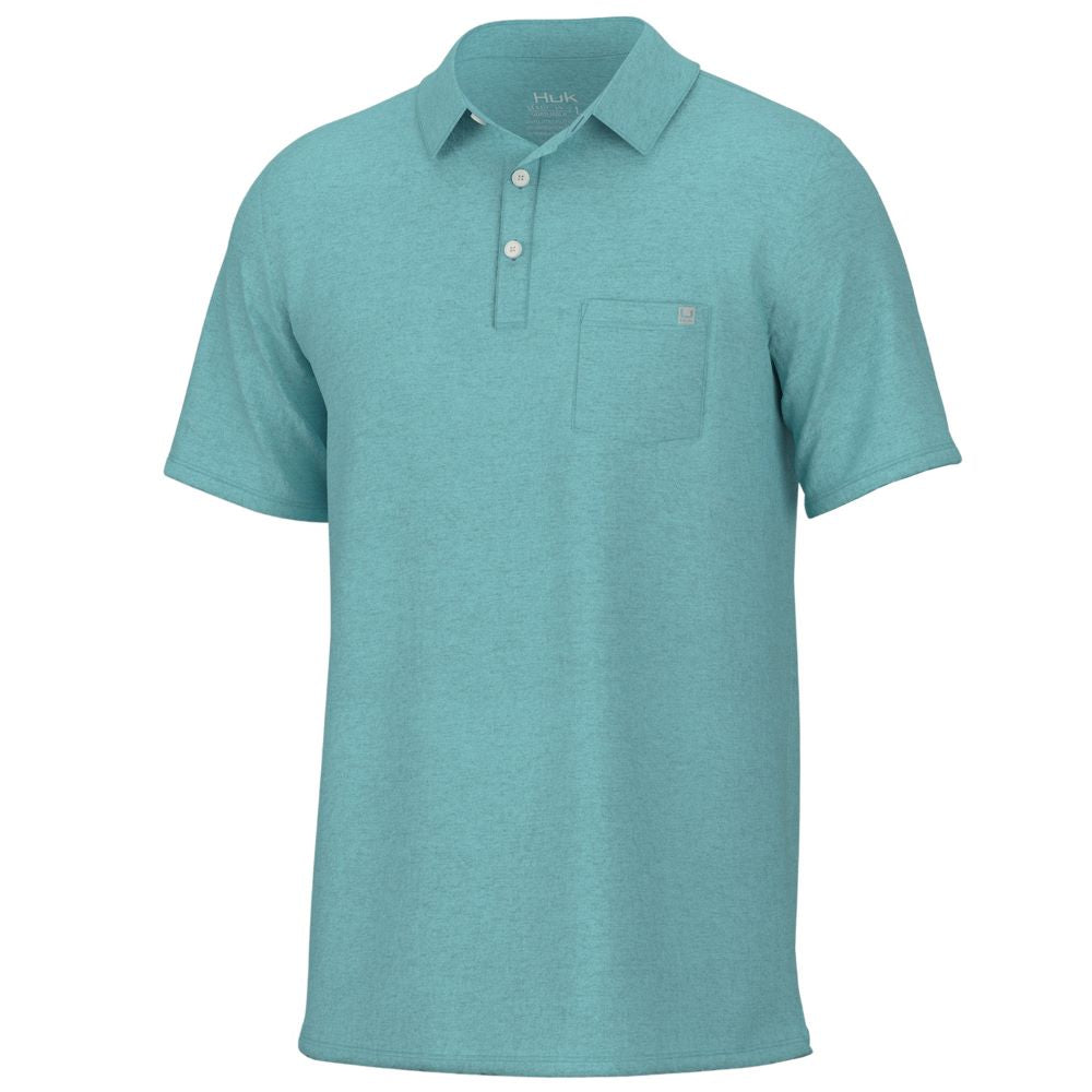 'Huk' Men's Waypoint Polo - Island Paradise