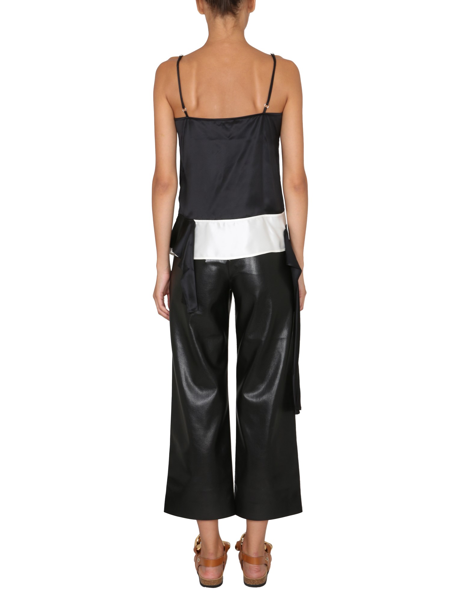 JW ANDERSON    ACETATE TOP WITH SWEETHEART NECKLINE