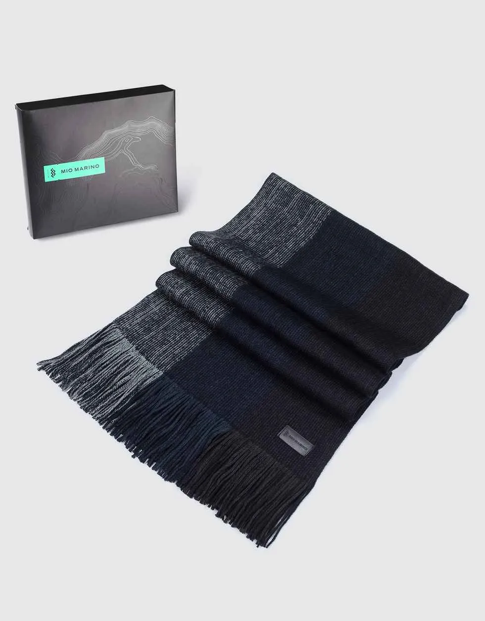 King Striped Knit Scarf