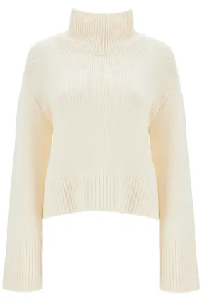 Lisa Yang 'Fleur' High Neck Swe   White