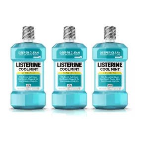 Listerine Cool Mint Antiseptic Mouthwash 500 ML 3-PACK