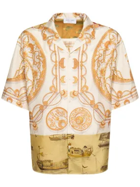 Marine Serre   Regenerated Ornament silk shirt 