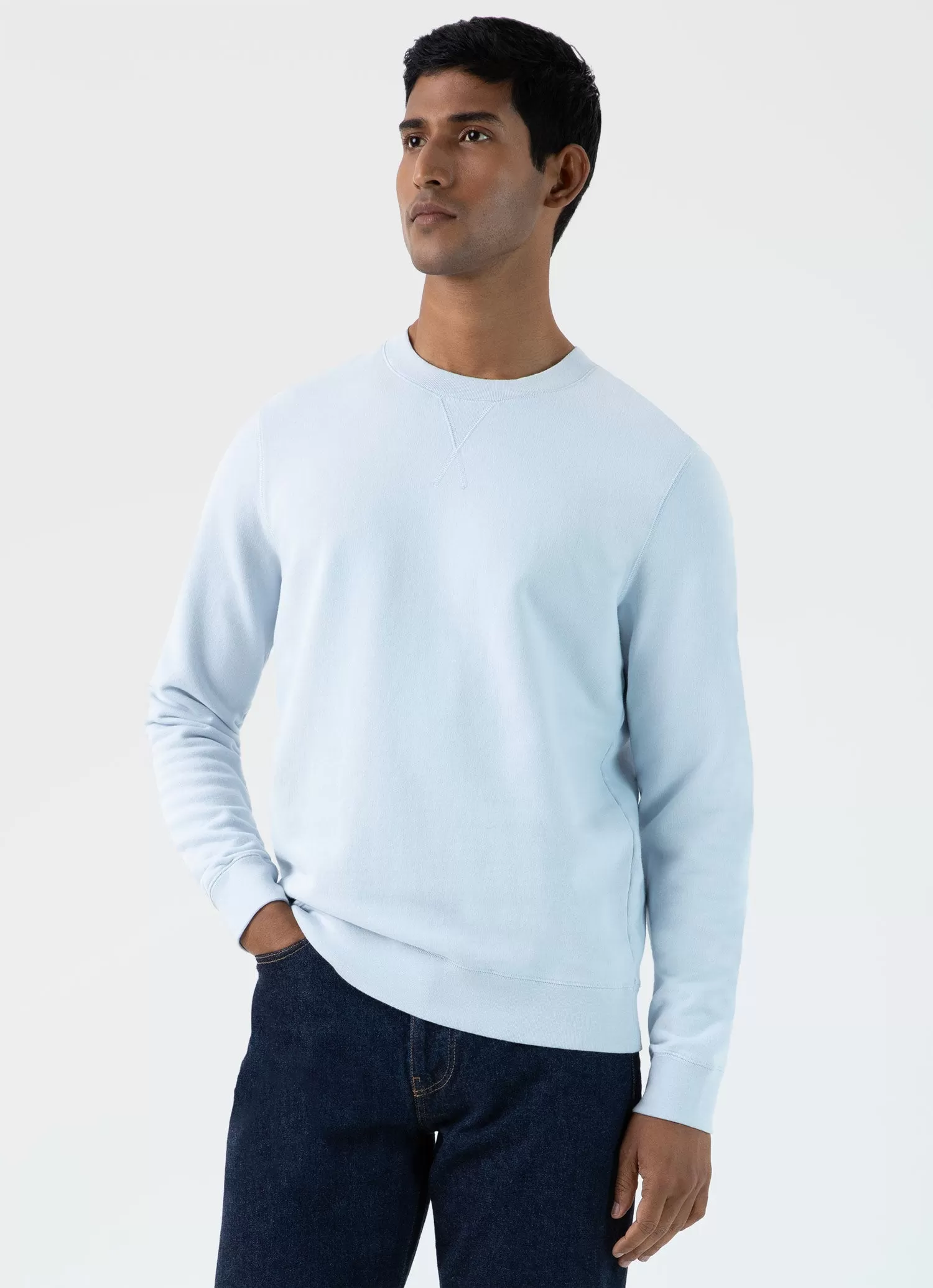 Men's Loopback Sweatshirt in Light Blue