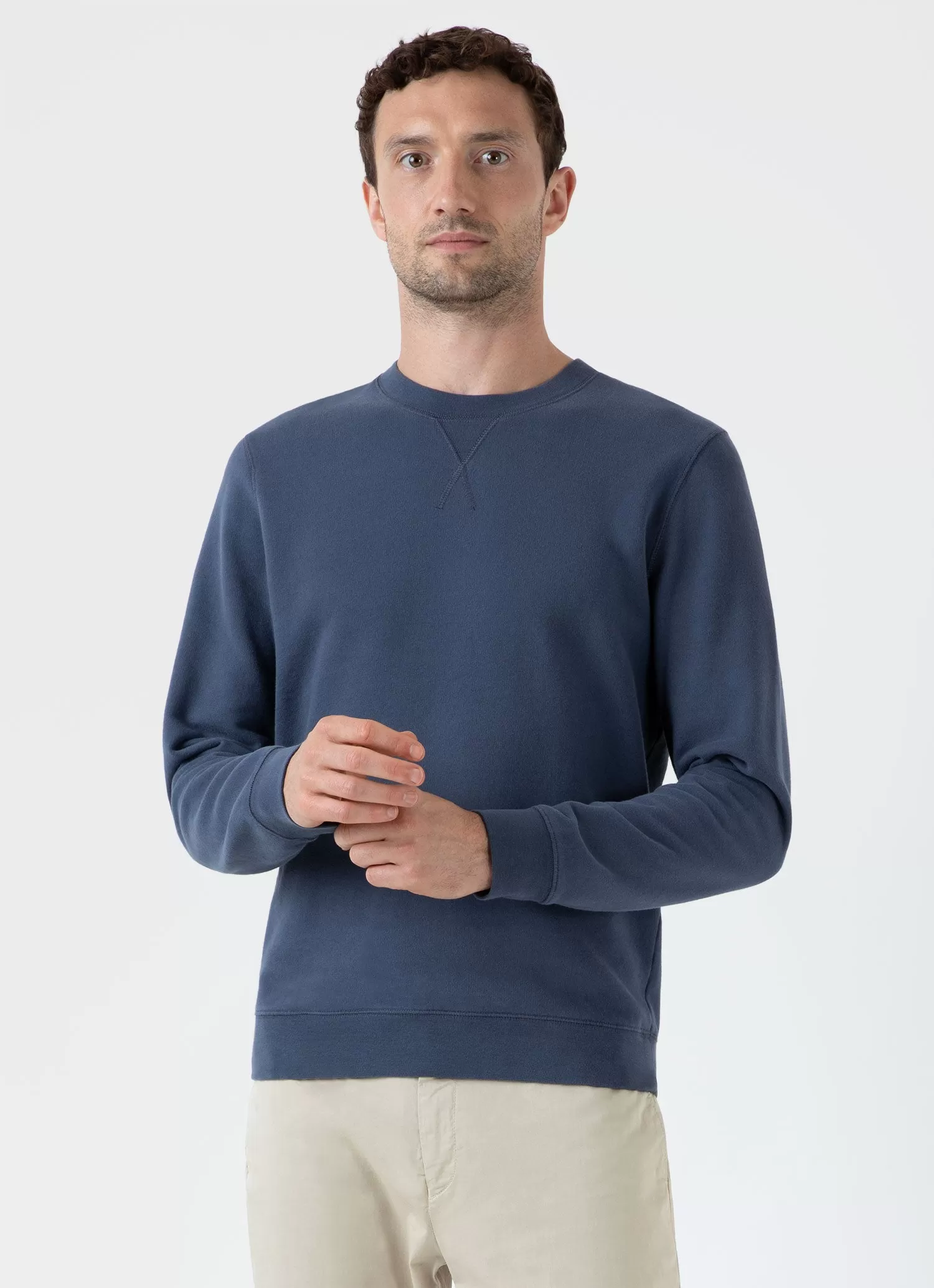 Men's Loopback Sweatshirt in Slate Blue