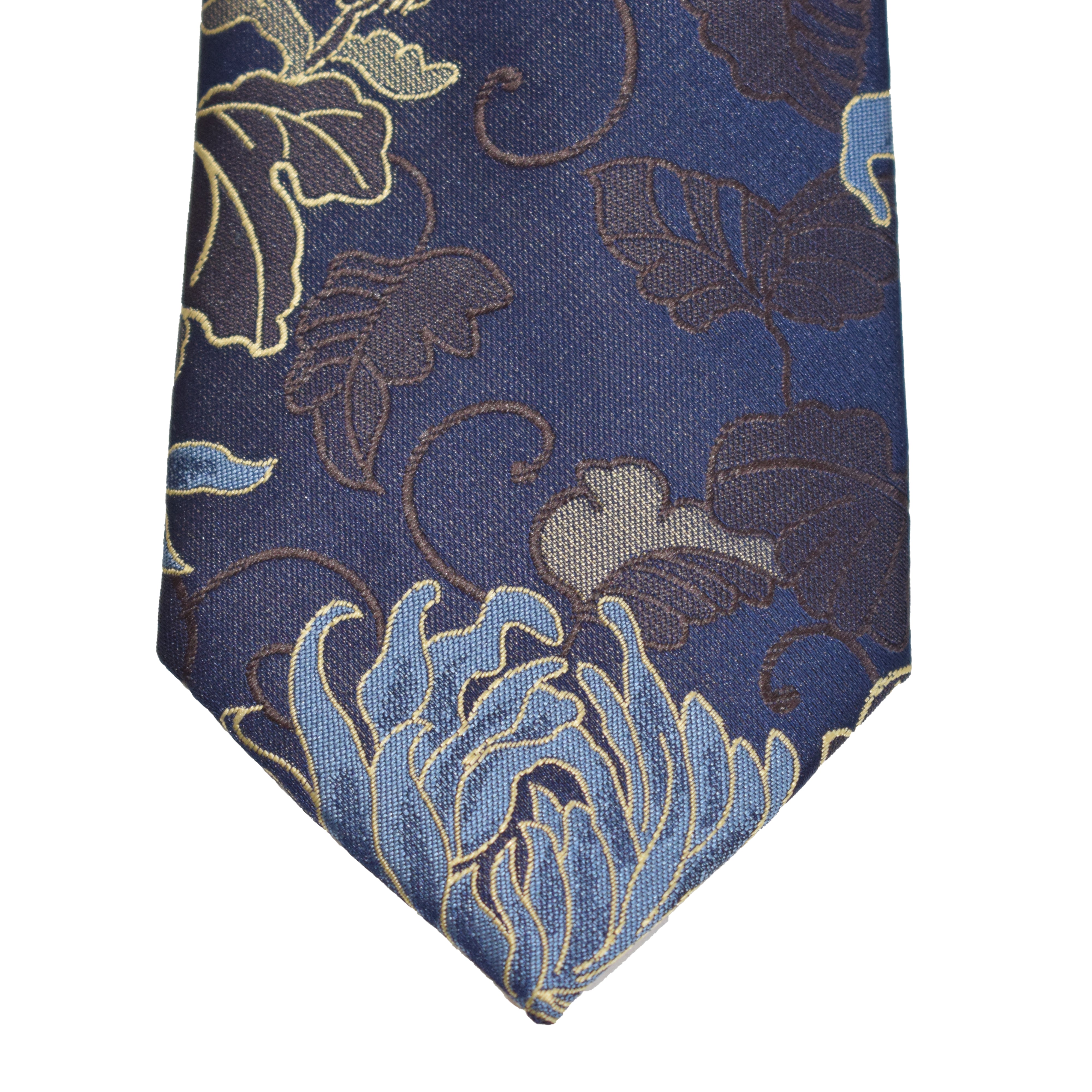 Mens Neck Tie - Egyptian Navy Paisley