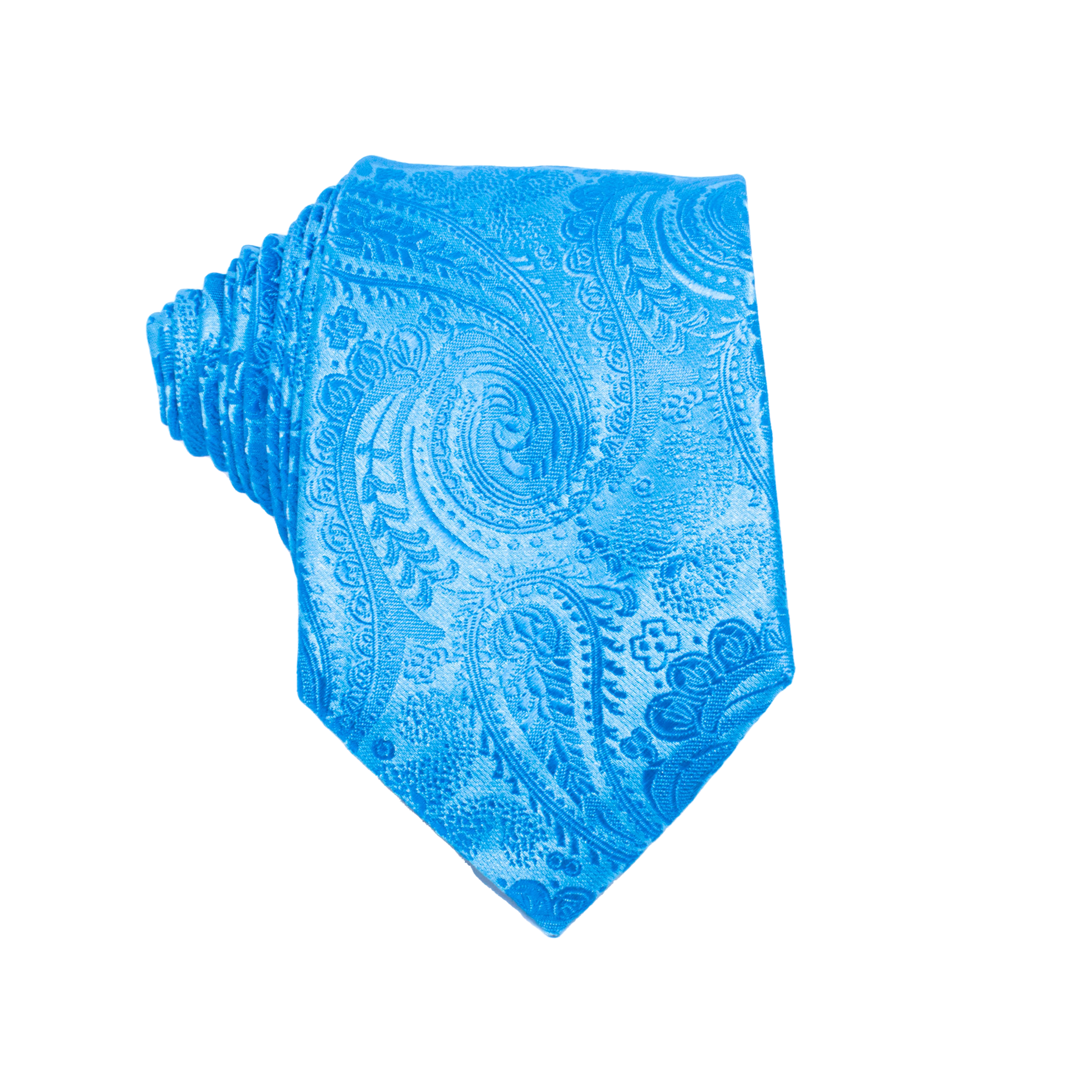 Mens Neck Tie - Ocean Paisley