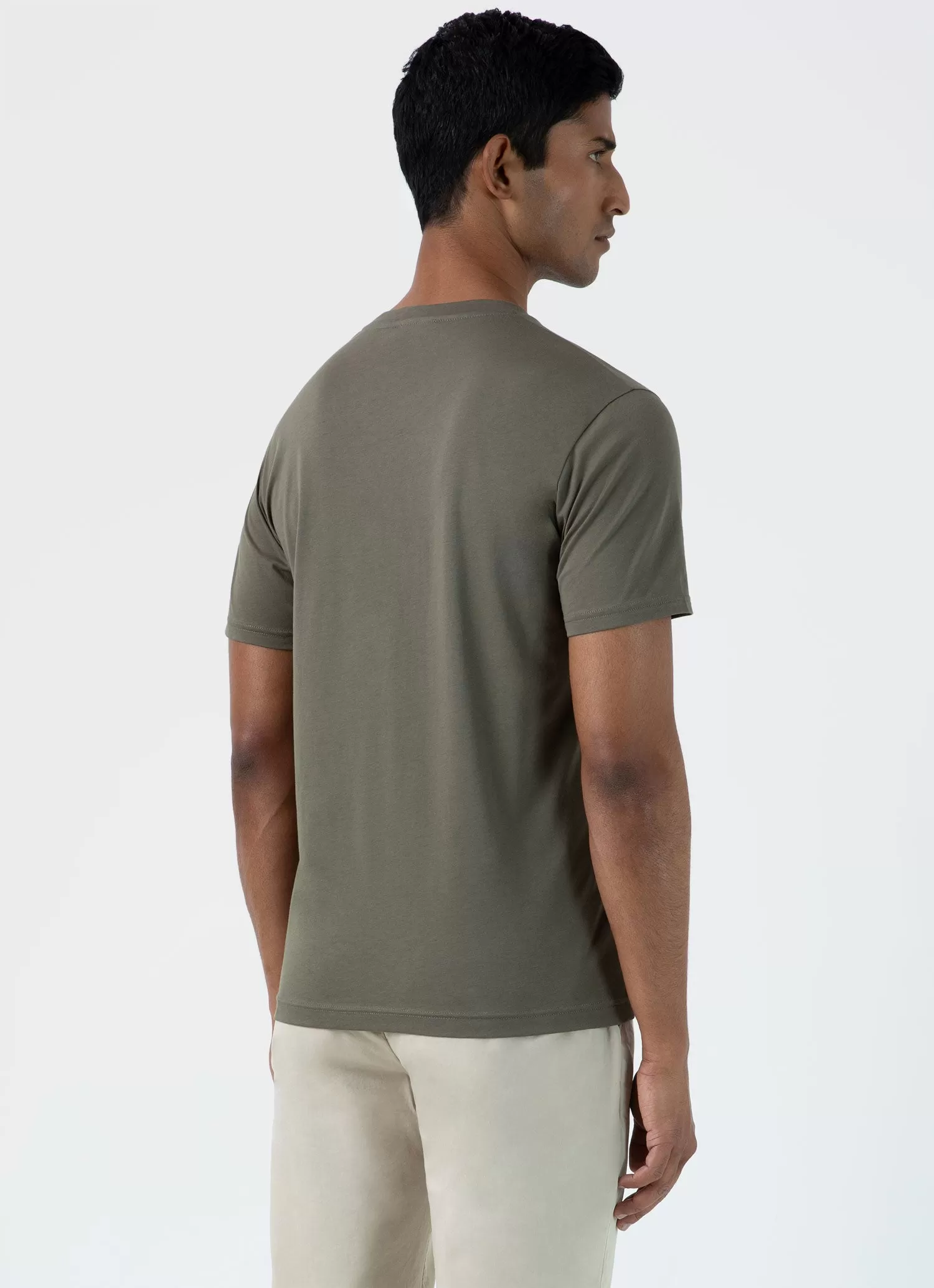 Men's Riviera Midweight Tshirt in Khaki