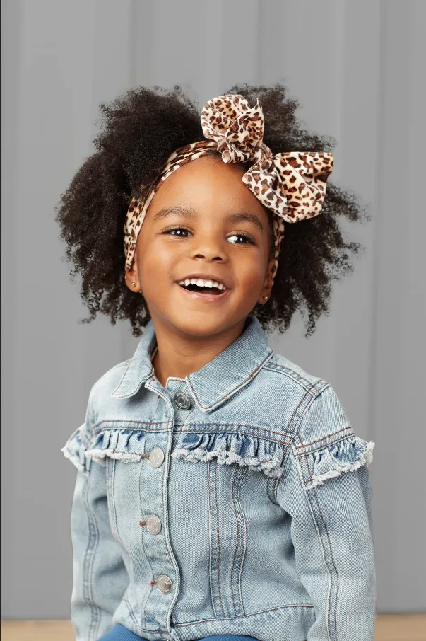 Mudpie Toddler Girl's Ruffle Denim Jacket