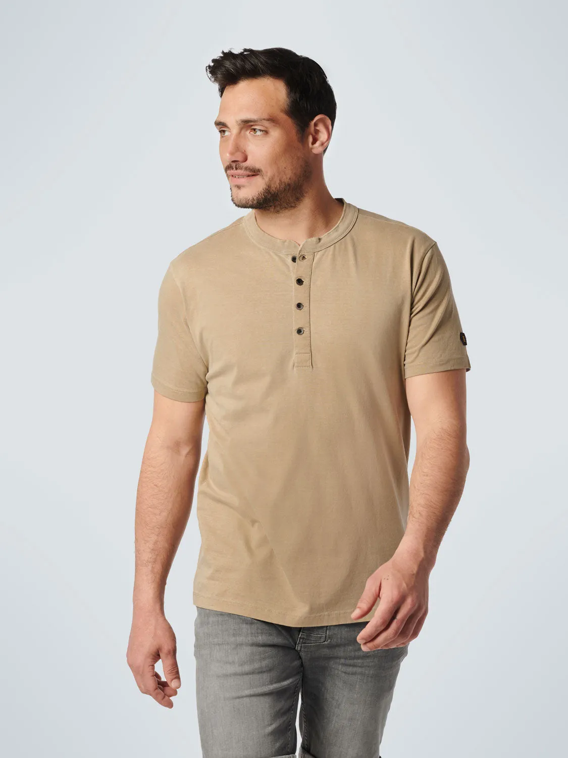 No Excess - Grandad Tshirt - Khaki