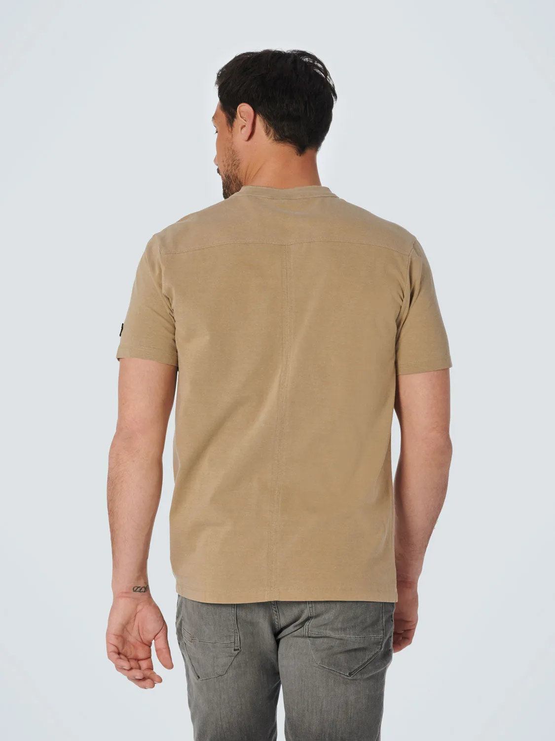 No Excess - Grandad Tshirt - Khaki