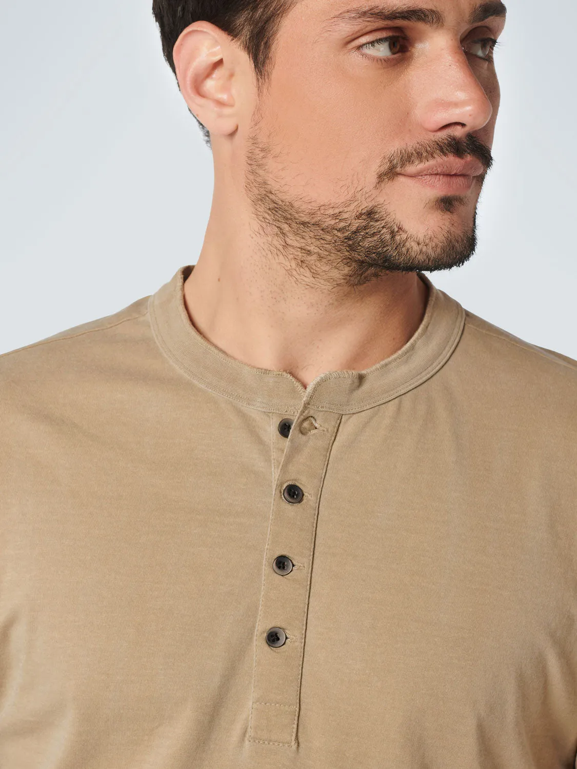 No Excess - Grandad Tshirt - Khaki