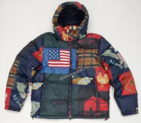 Nwt Polo Ralph Lauren Patchwork Down Jacket