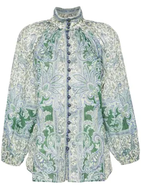 Ottie blouse with paisley print