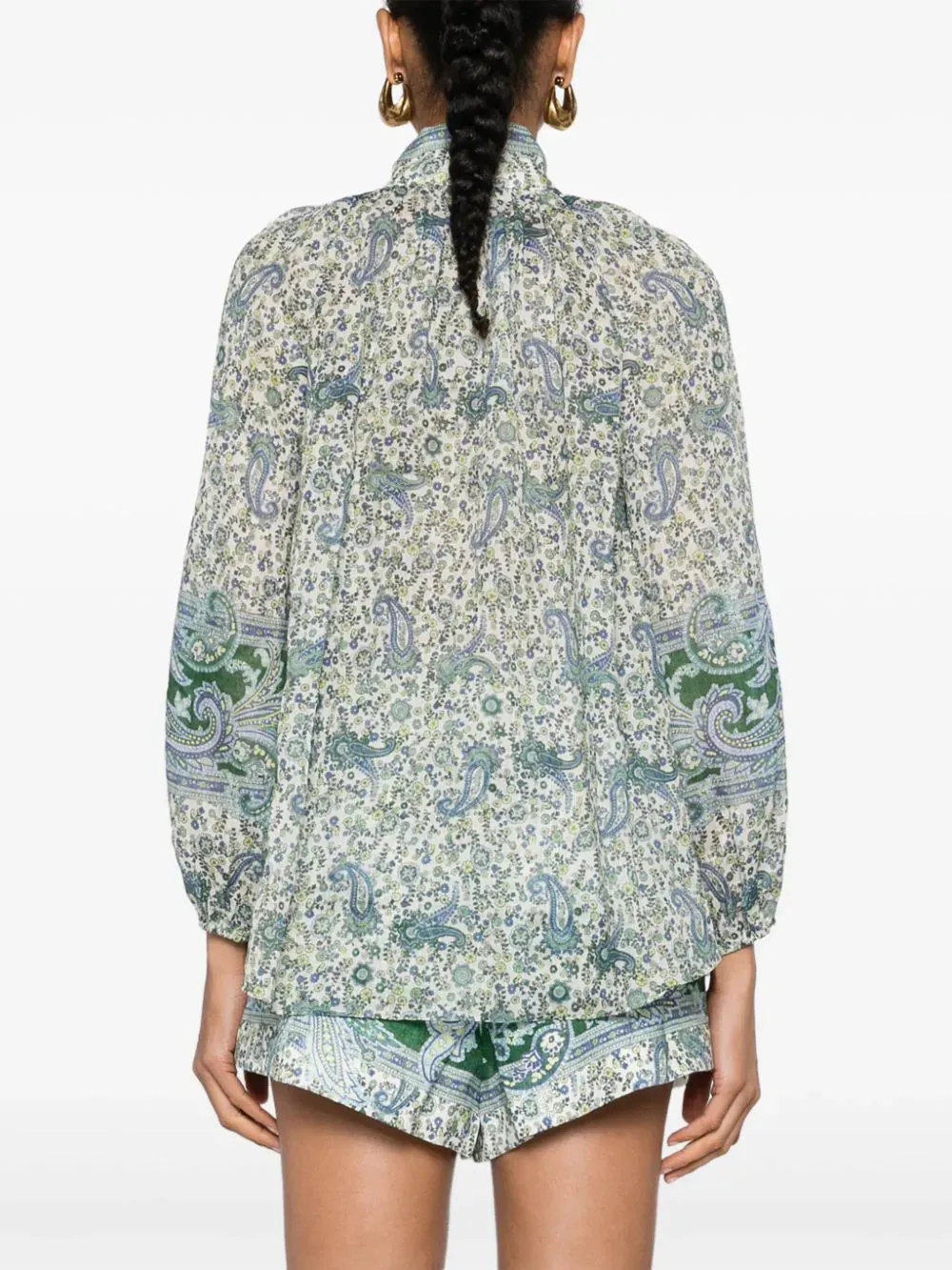 Ottie blouse with paisley print