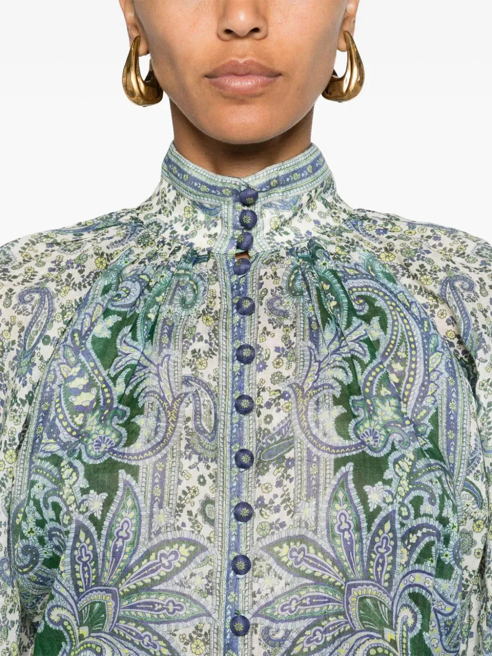 Ottie blouse with paisley print