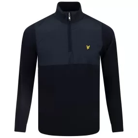 Overlay Quarter Zip Merino Knit Mid Layer Dark Navy - AW23